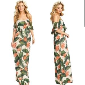 Show Me Your MuMu Tropical Floral Maxi Dress XS